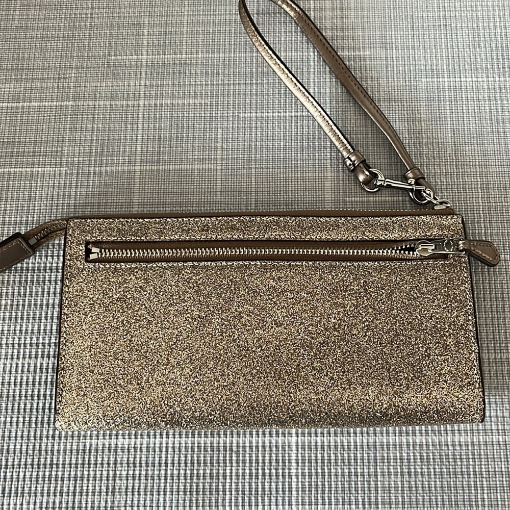COACH gold wristlet - Picture 5 of 12